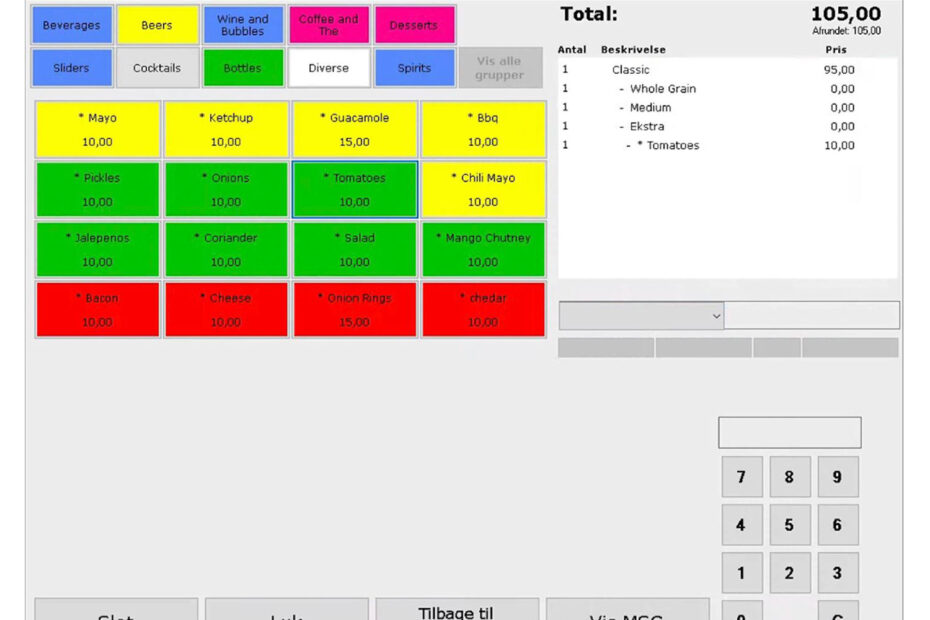 OnlinePOS for Managers module